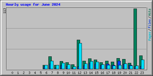 Hourly usage for June 2024